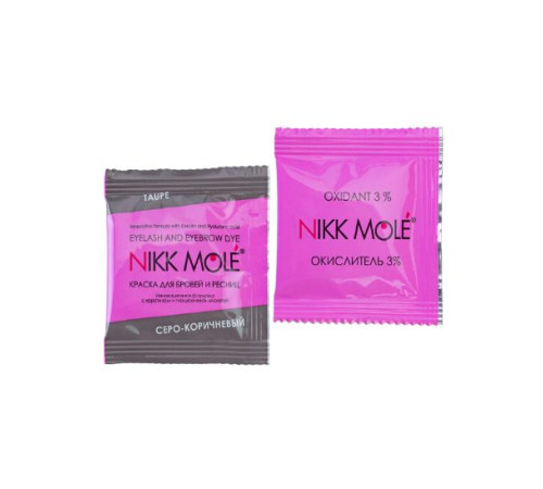 Фарба в саше для брів та вій Taupe NIKK MOLE