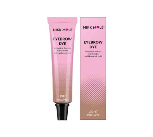 Фарба для брів та вій Light Brown NIKK MOLE