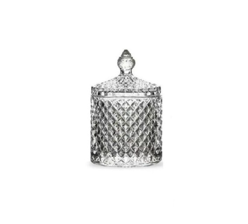 Органайзер скляний із кришкою White