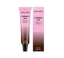 Фарба для брів та вій Dark Brown NIKK MOLE