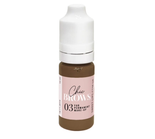 Пігмент для перманентного макіяжу Chic Brows №3