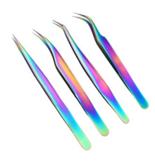 Набор пинцетов для наращивания ресниц Rainbow